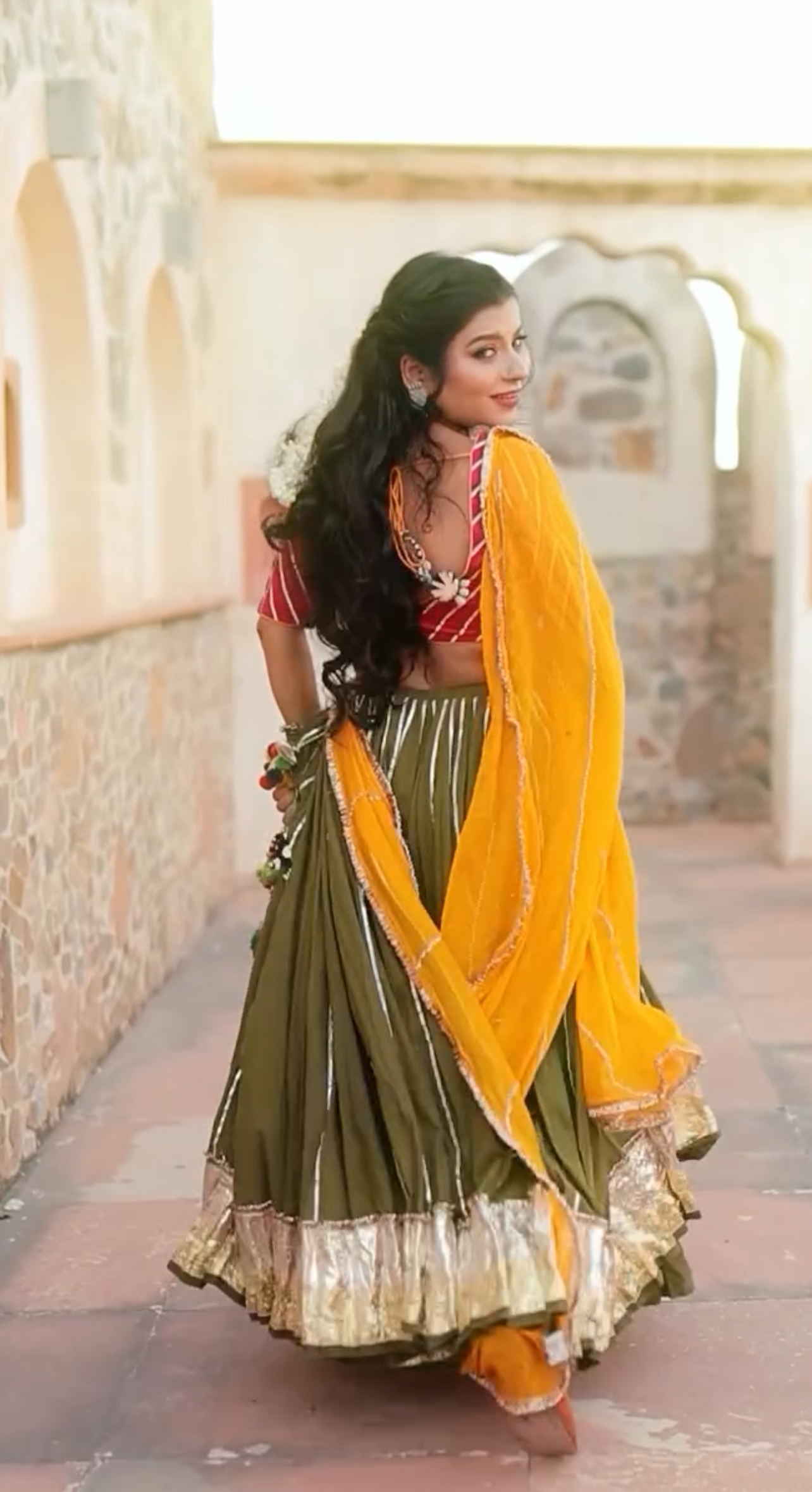 Sana Green Lehenga Set