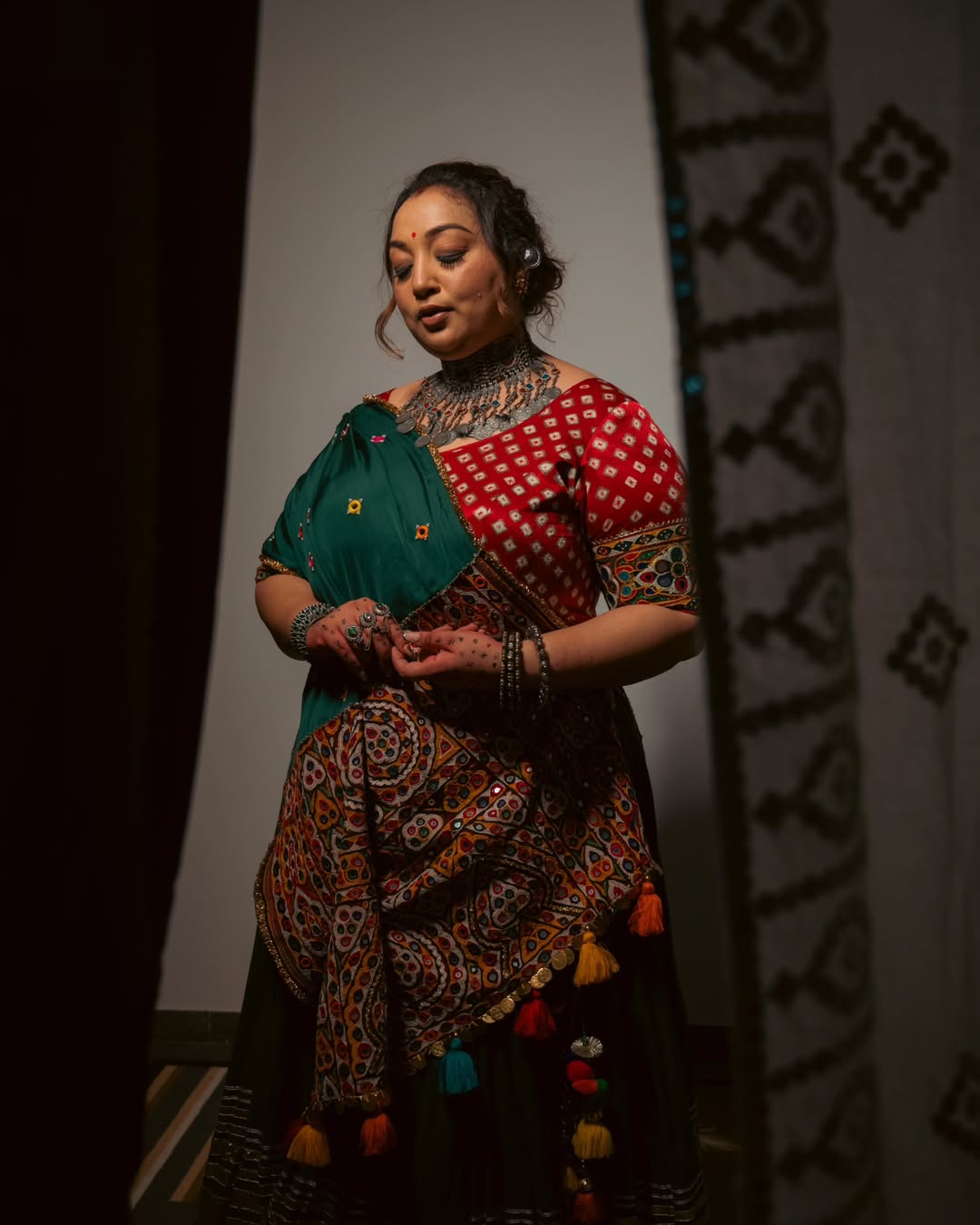 Nisha Green Lehenga Set