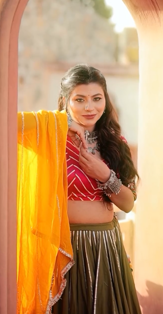 Sana Green Lehenga Set