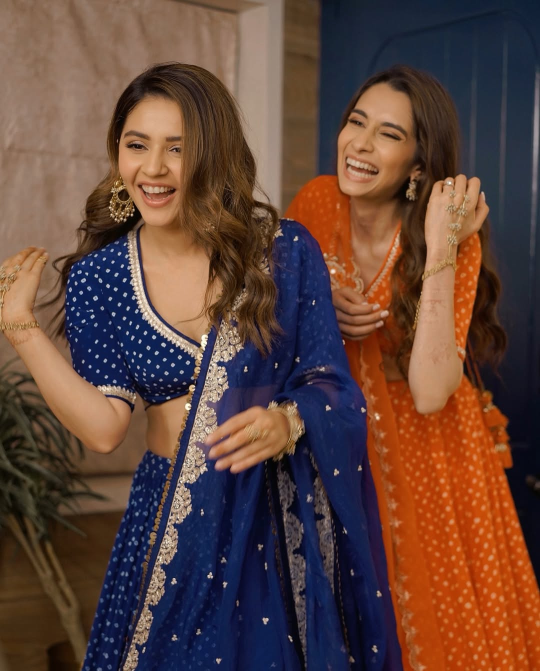 Isha Multani Blue Lehenga Set
