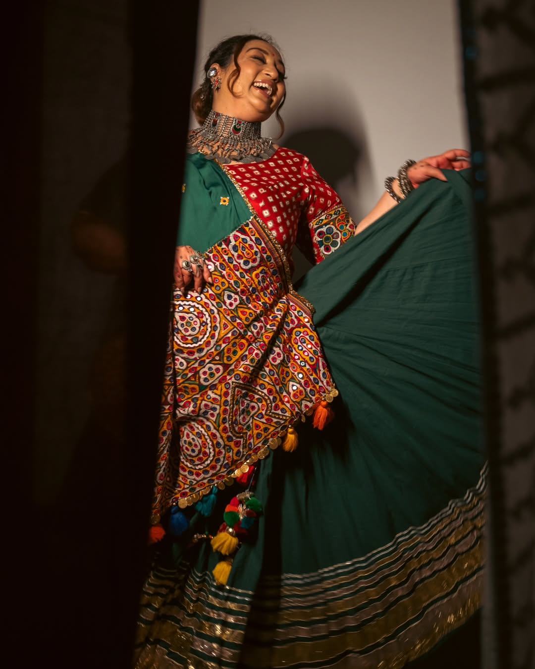 Nisha Green Lehenga Set