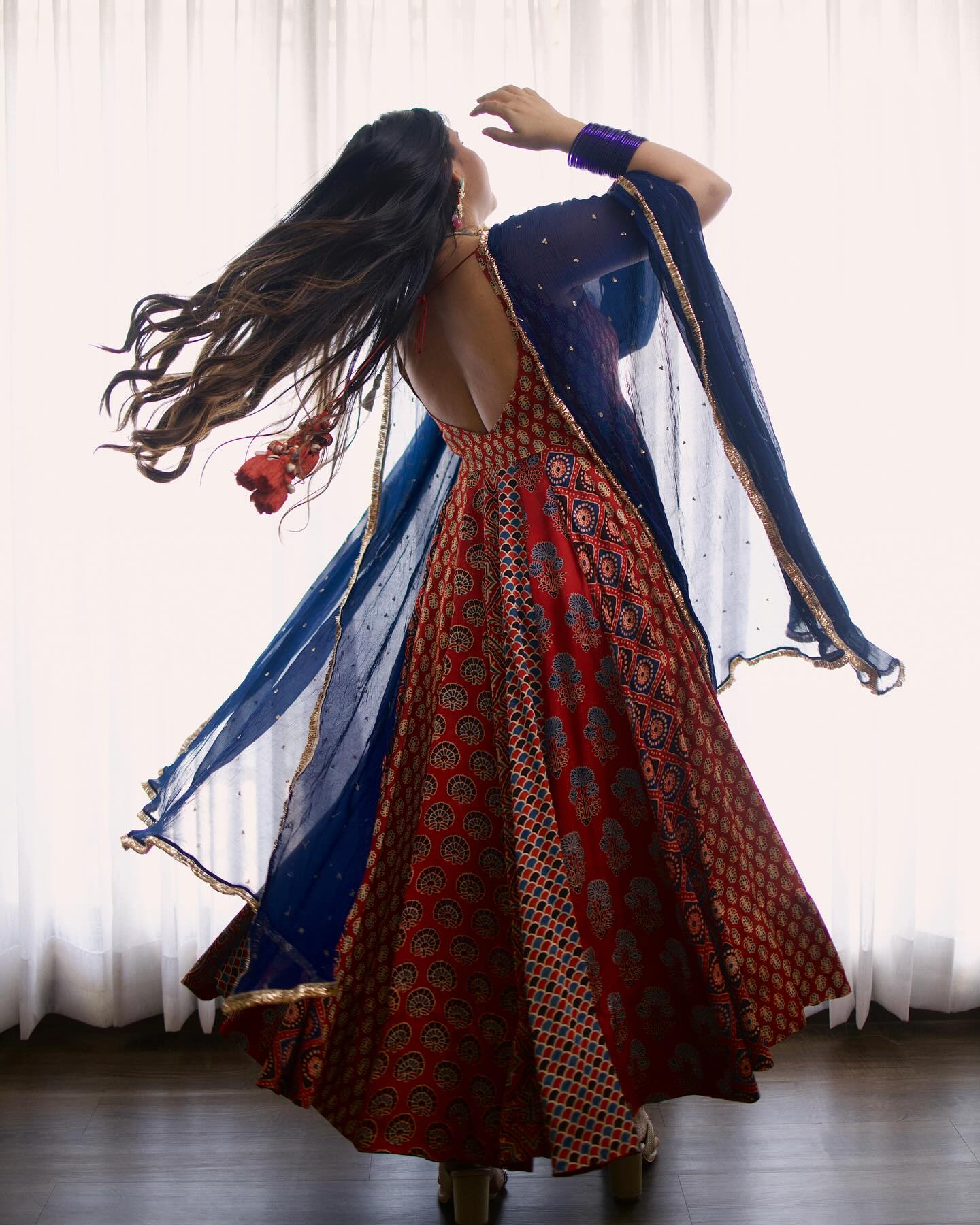 Radhika Bhardwaj Ajrakh Anarkali Set