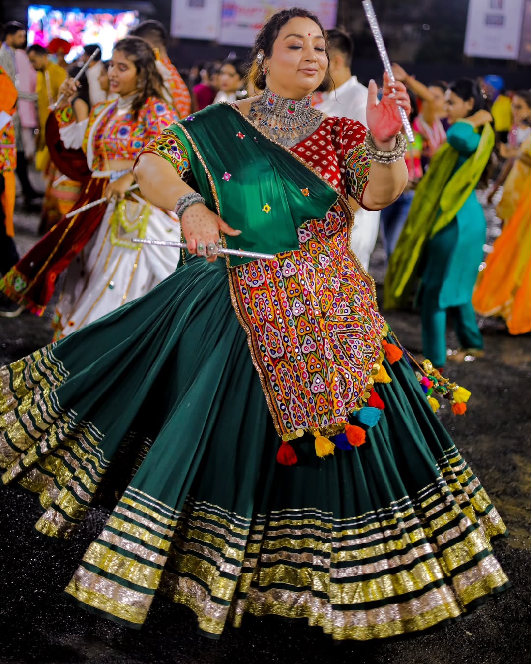 Nisha Green Lehenga Set
