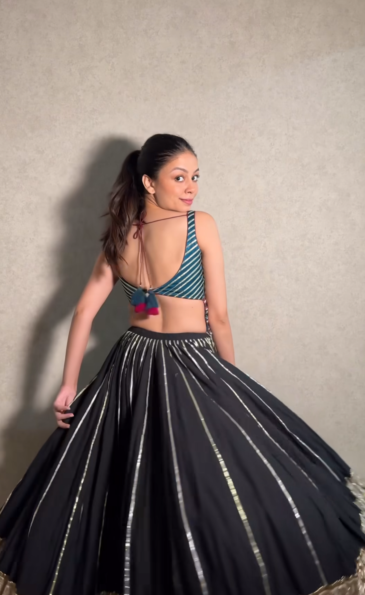 Pranali Mistry Black Lehenga Set