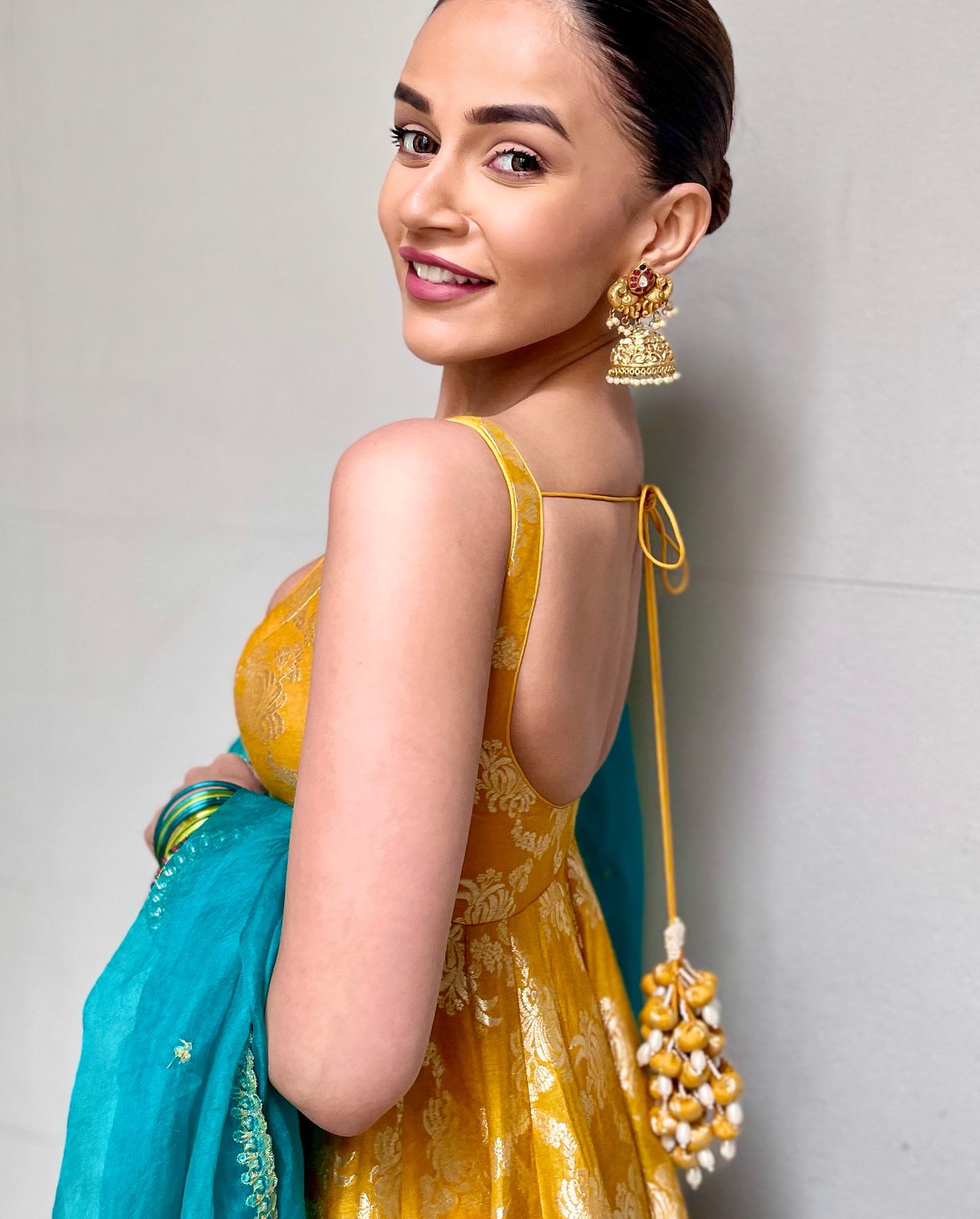 komal Pandey Anarkali Set