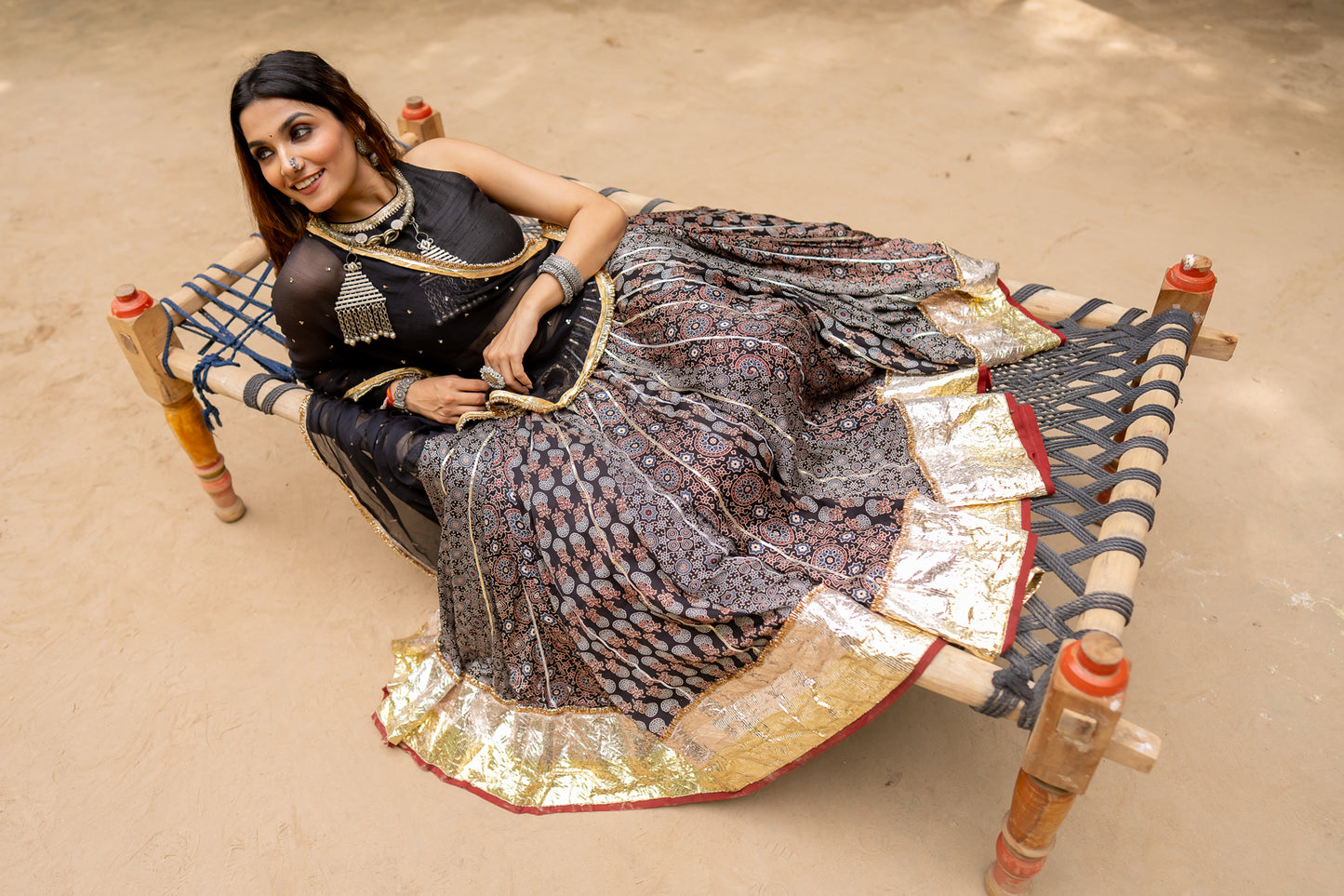 Modal Multikali Lehenga Set - Anjanase