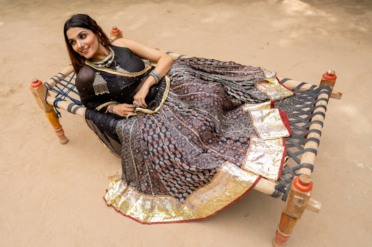 Modal Multikali Lehenga Set - Anjanase