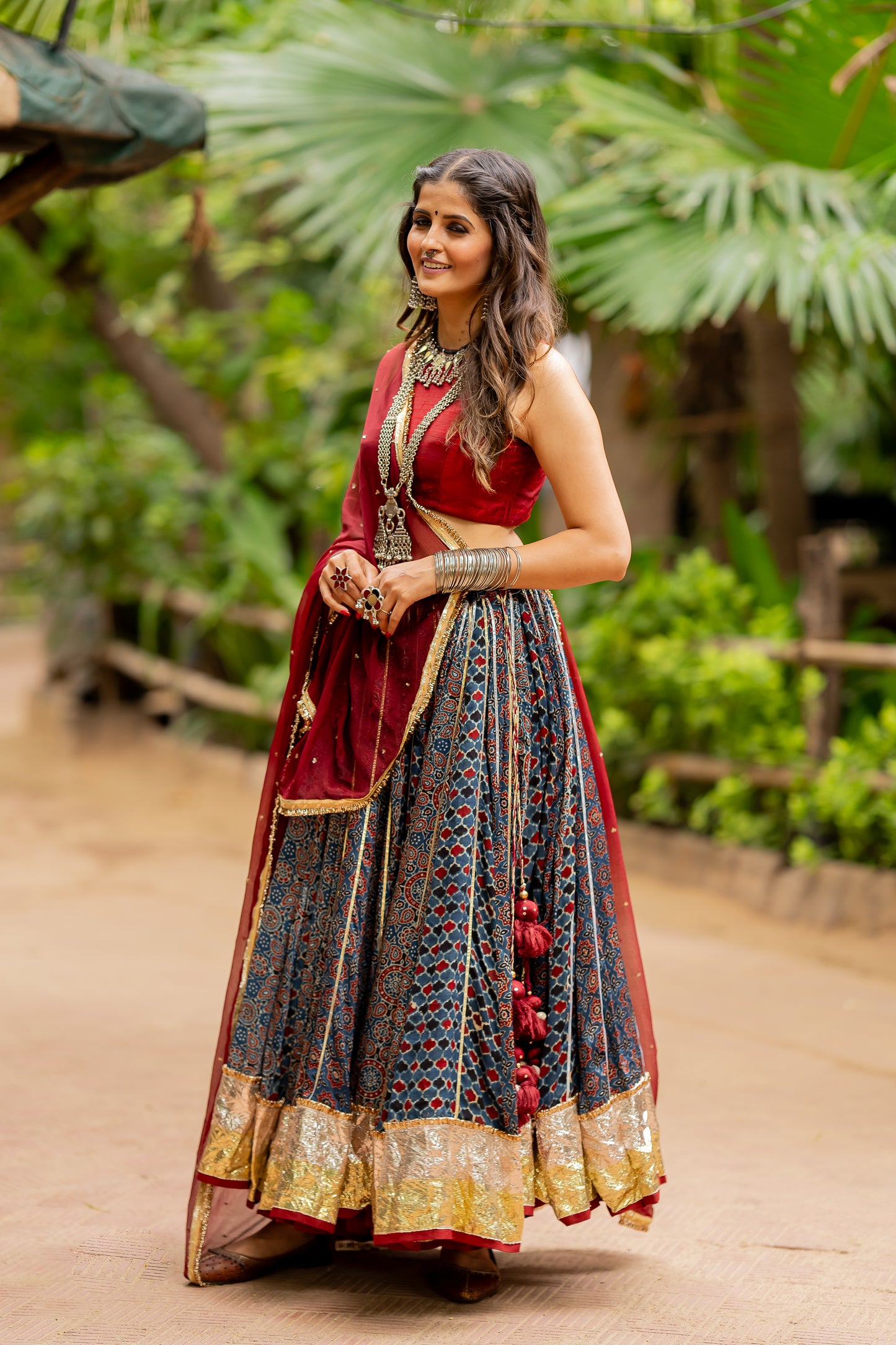 Blue Modal Skirt