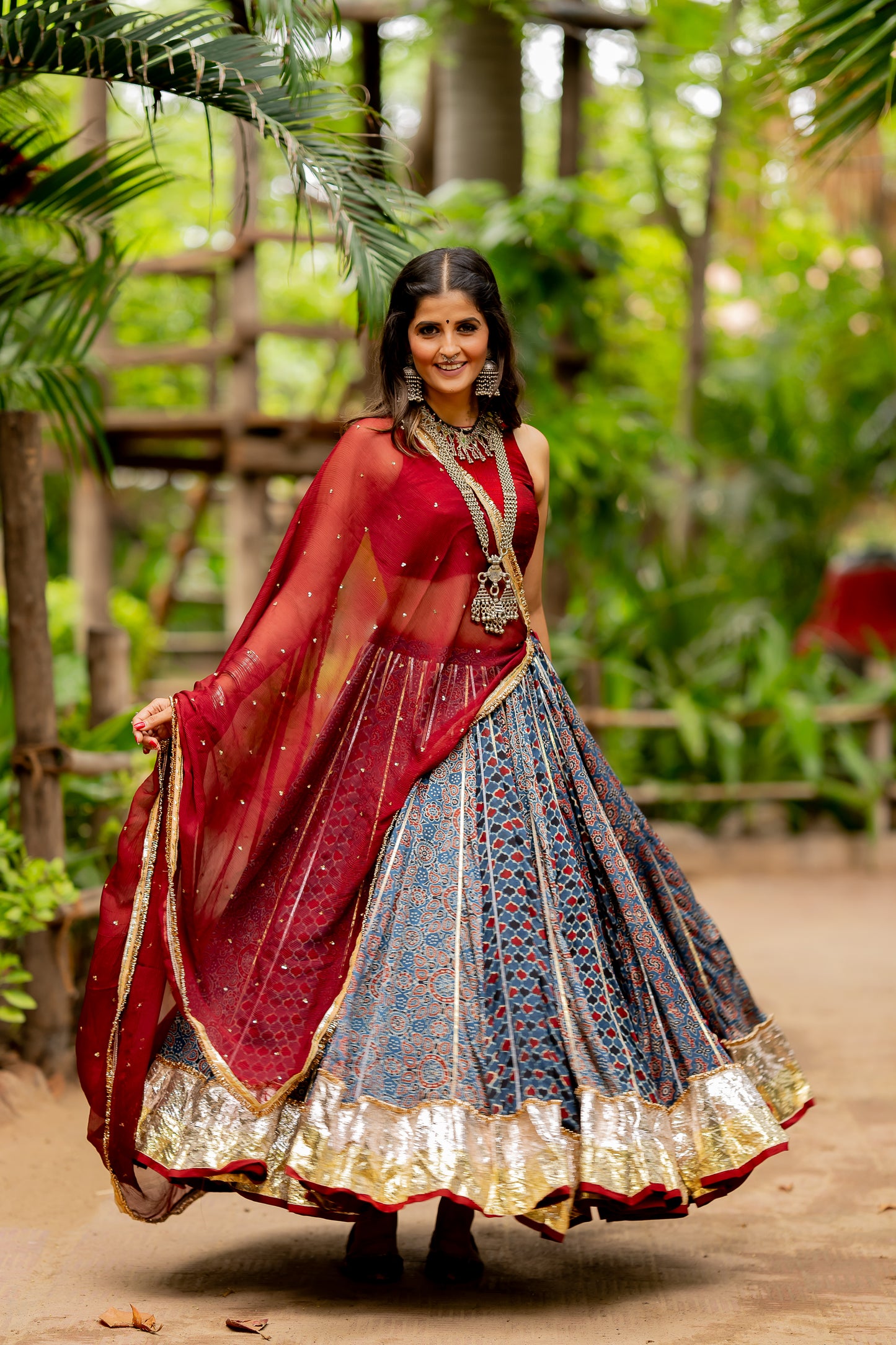 Blue Modal Skirt