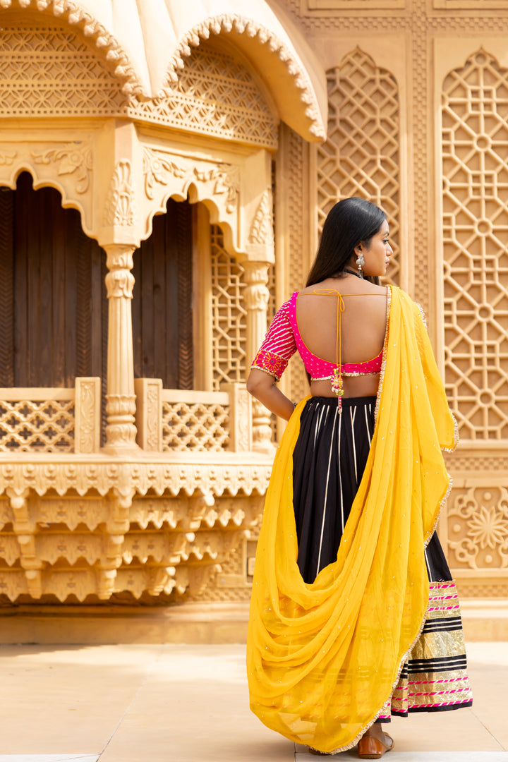 Pink Bandhani Blouse