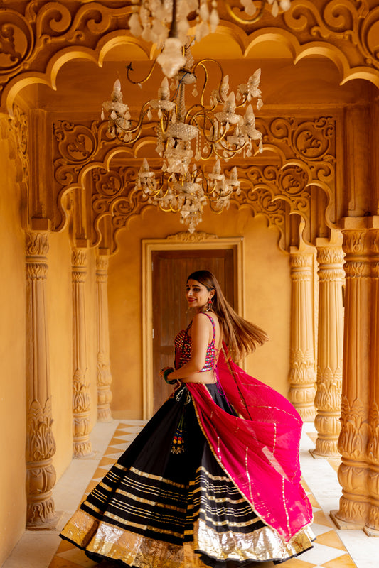 Black Gradation Skirt