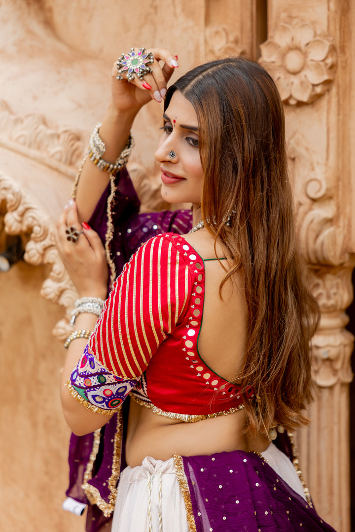 Off White Lehenga Set