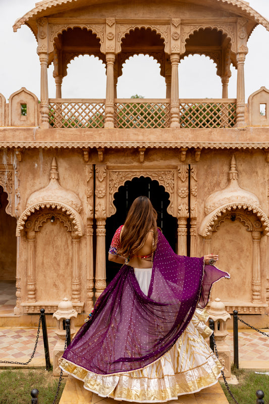 Off White Lehenga Set