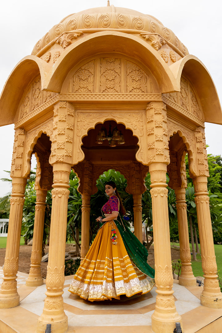 Mustard Gradation Skirt