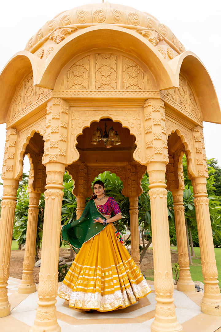 Mustard Gradation Skirt