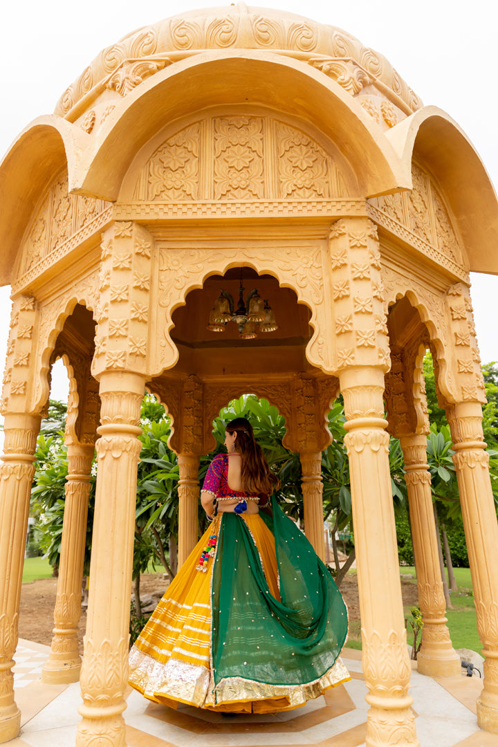 Mustard Gradation Skirt