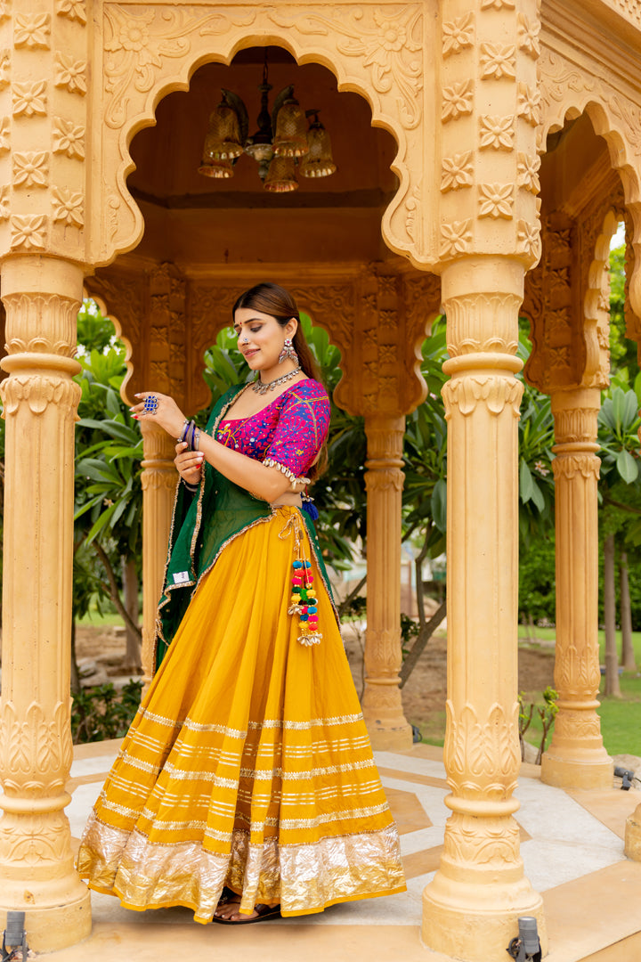 Mustard Gradation Skirt