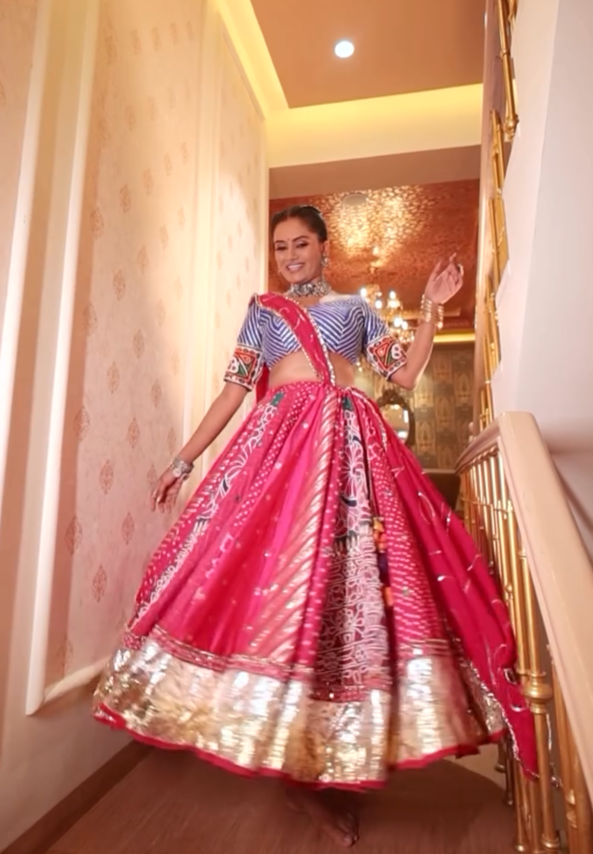 Pink Heavy Lehenga Set