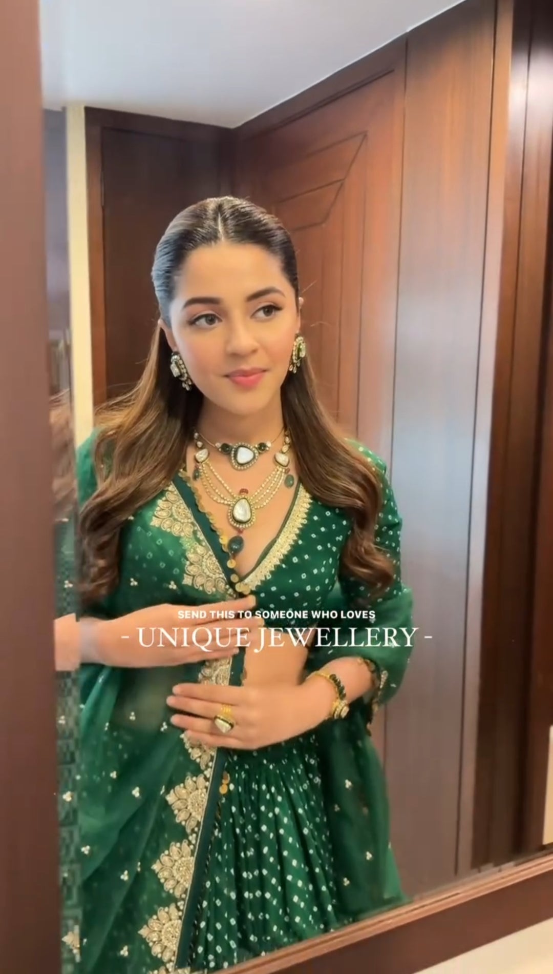 Isha Multani Green Lehenga Set