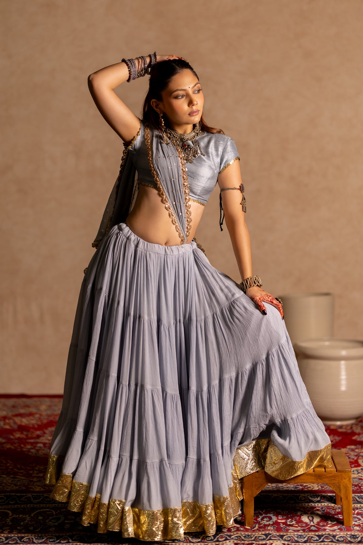 Jhamku Lehenga Set