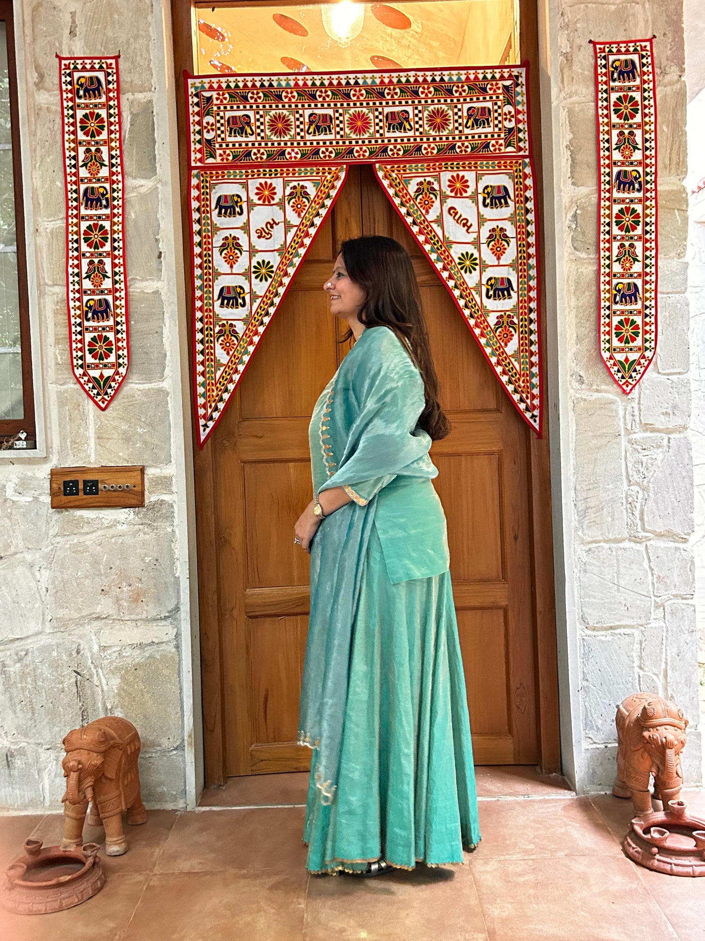 Navratri Firoji sharara set