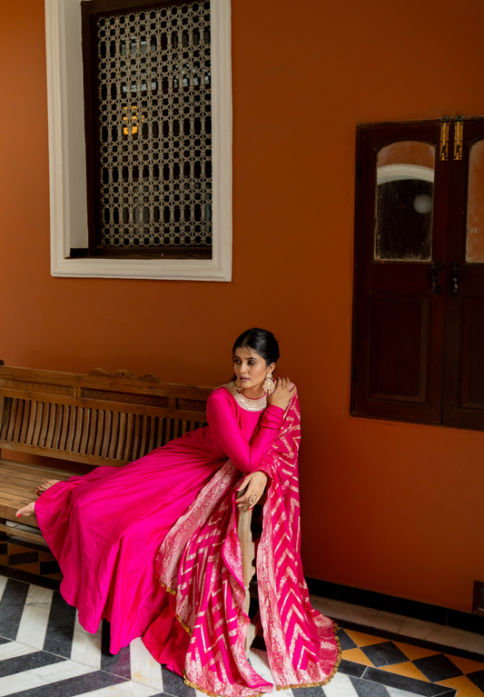 Jhanvi Anarkali Set - Anjanase