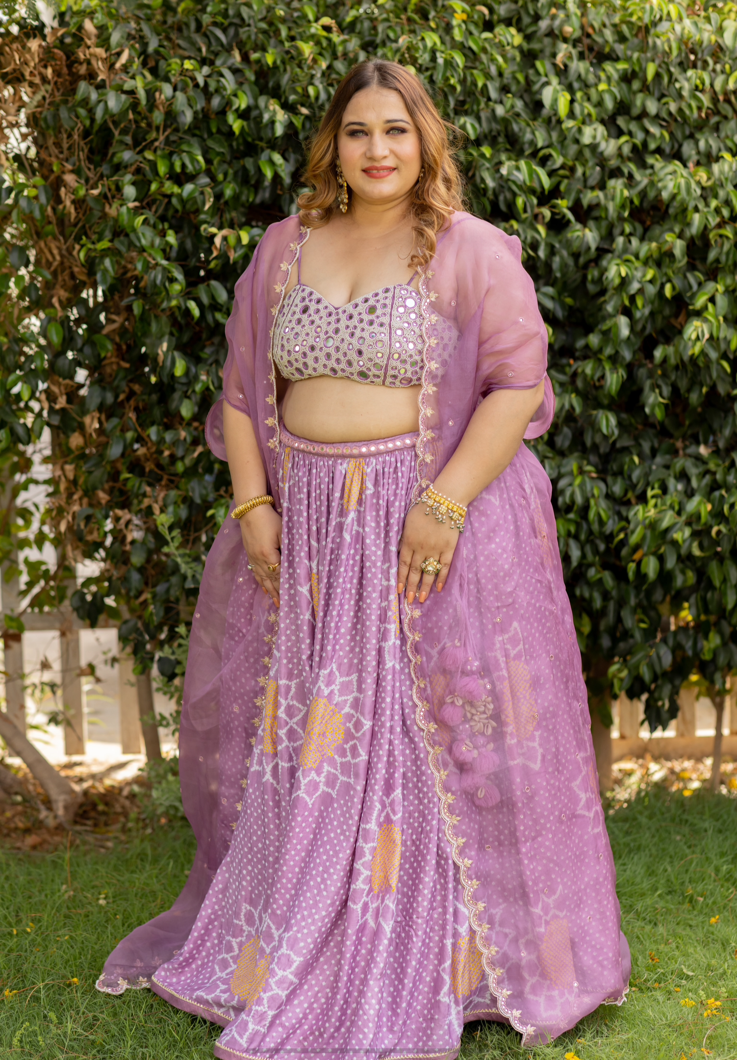 Sherly Cape Lehenga Set - Anjanase
