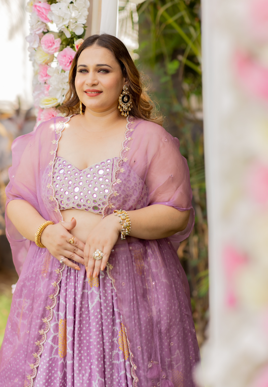 bandhani lehenga set