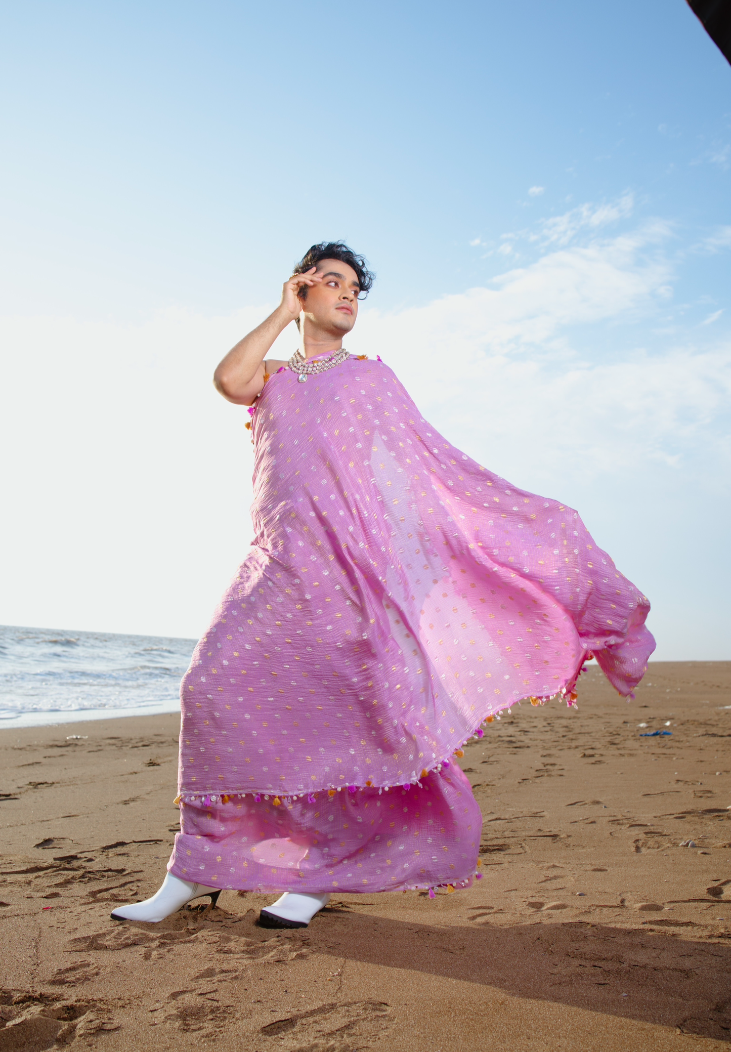 Scarlet Juliet Saree - Anjanase