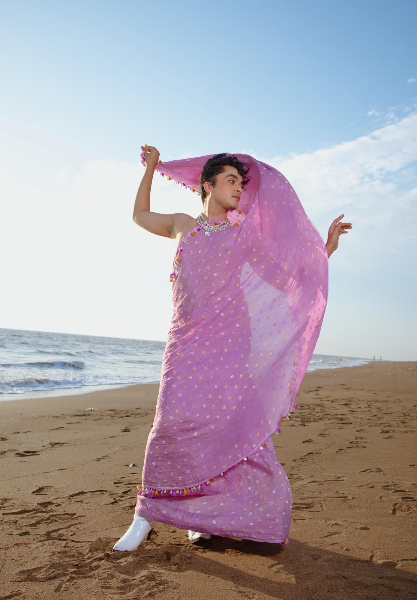 Scarlet Juliet Saree - Anjanase
