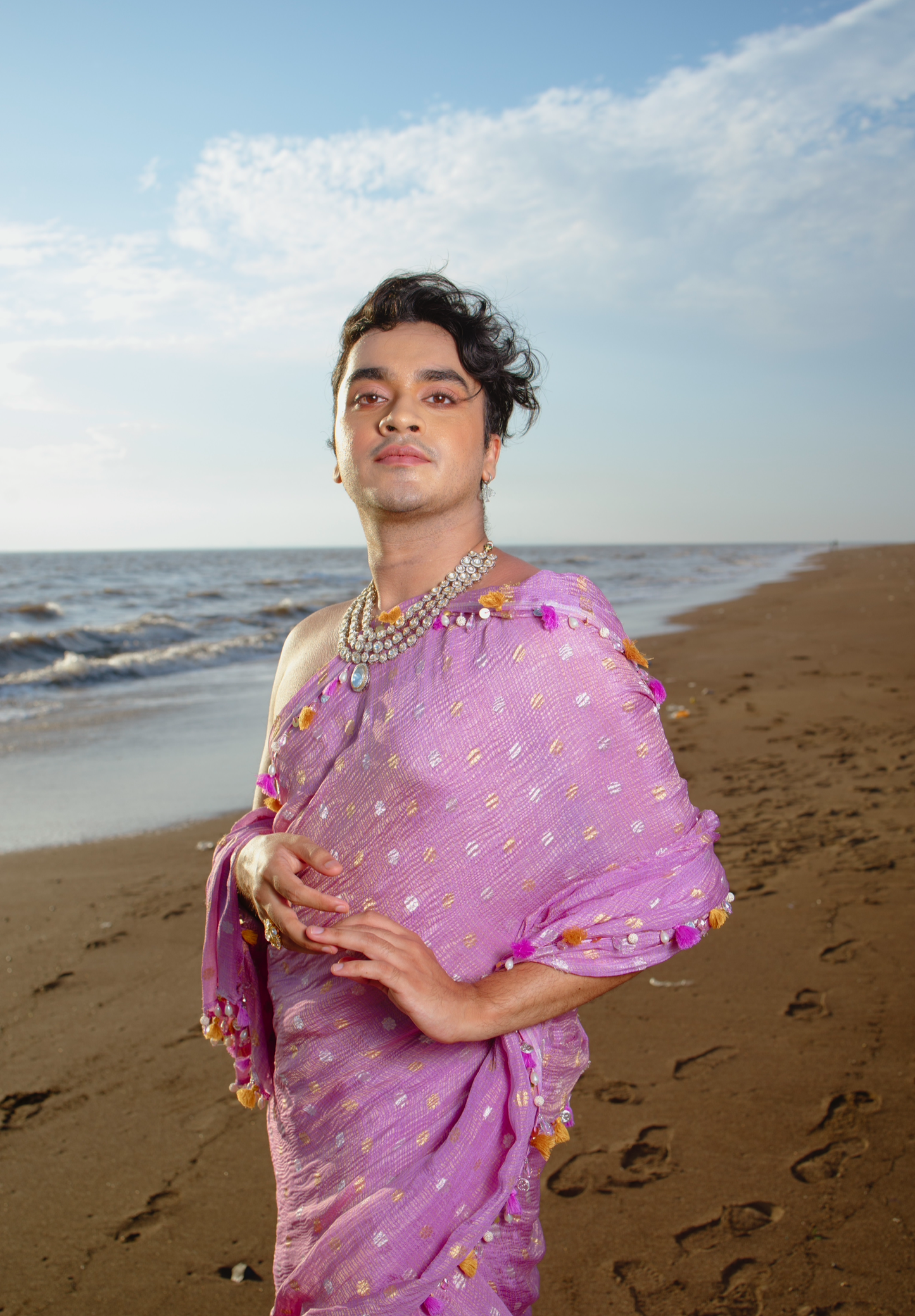Scarlet Juliet Saree - Anjanase