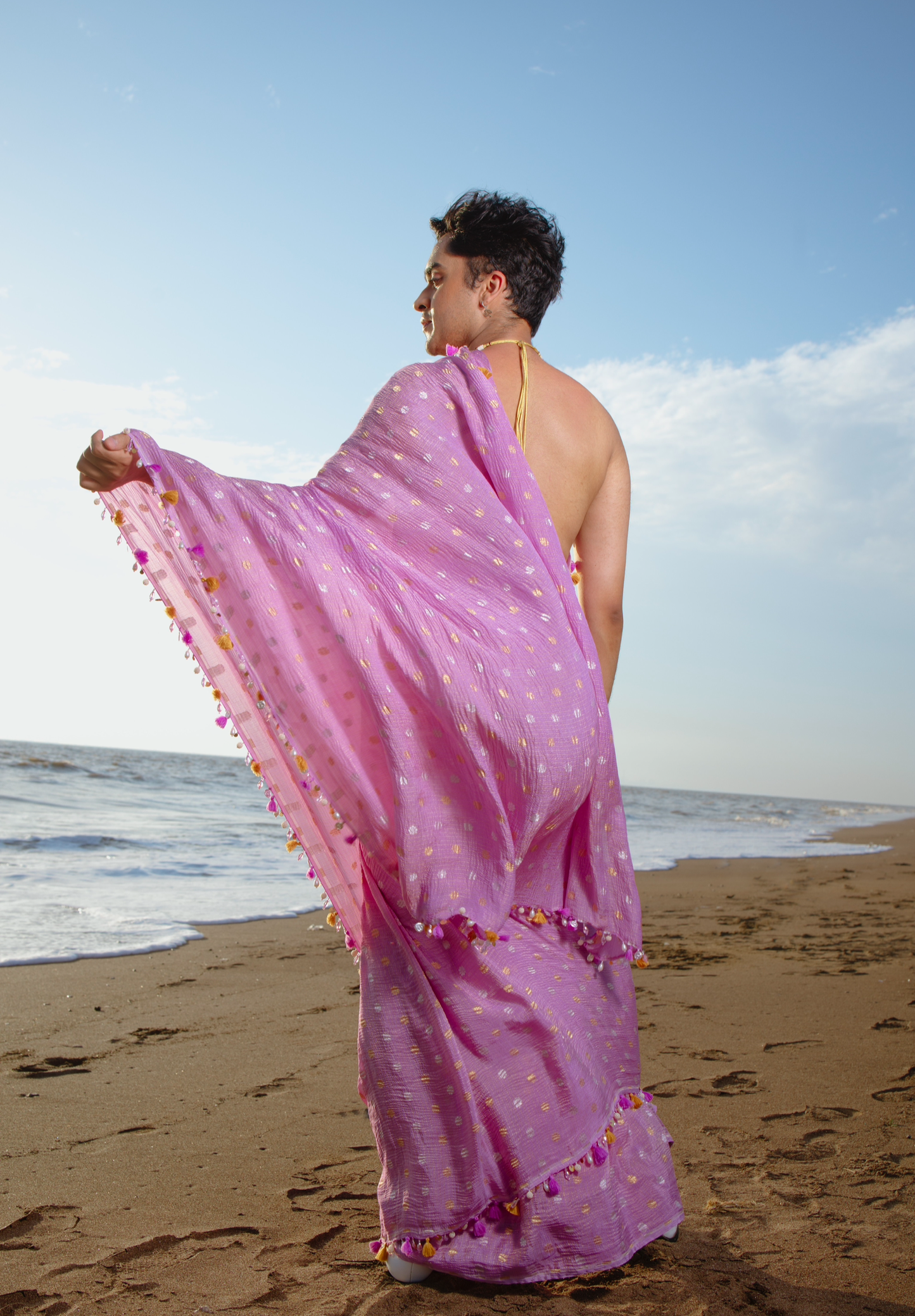 Scarlet Juliet Saree - Anjanase
