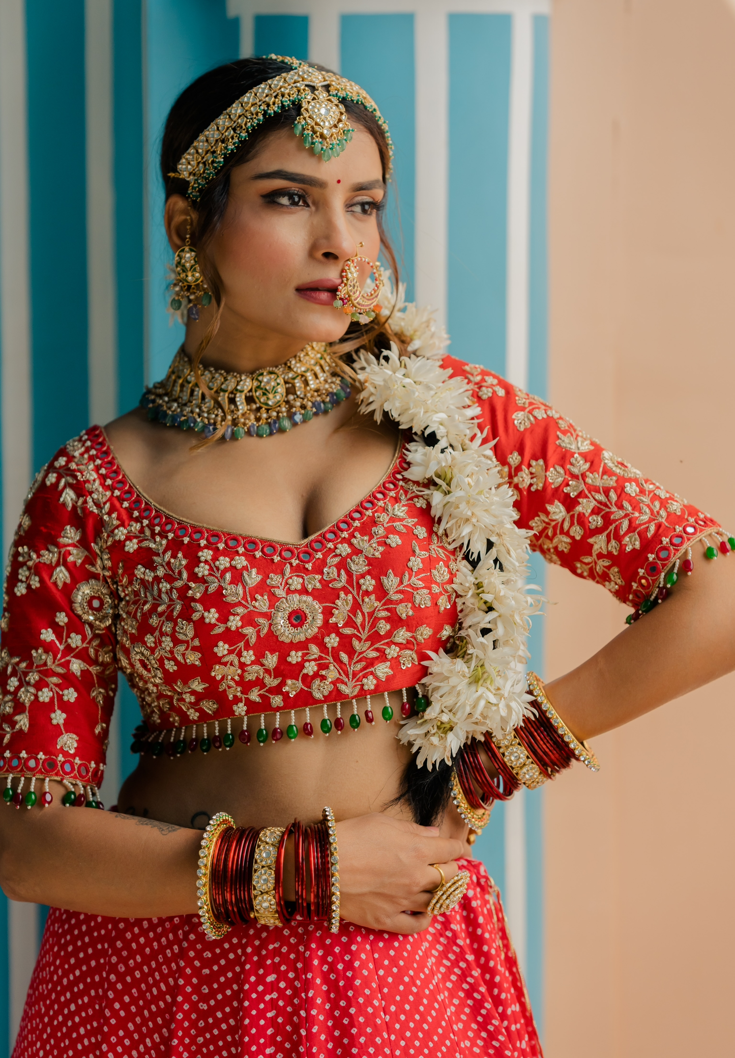 Lali lehenga set - Anjanase
