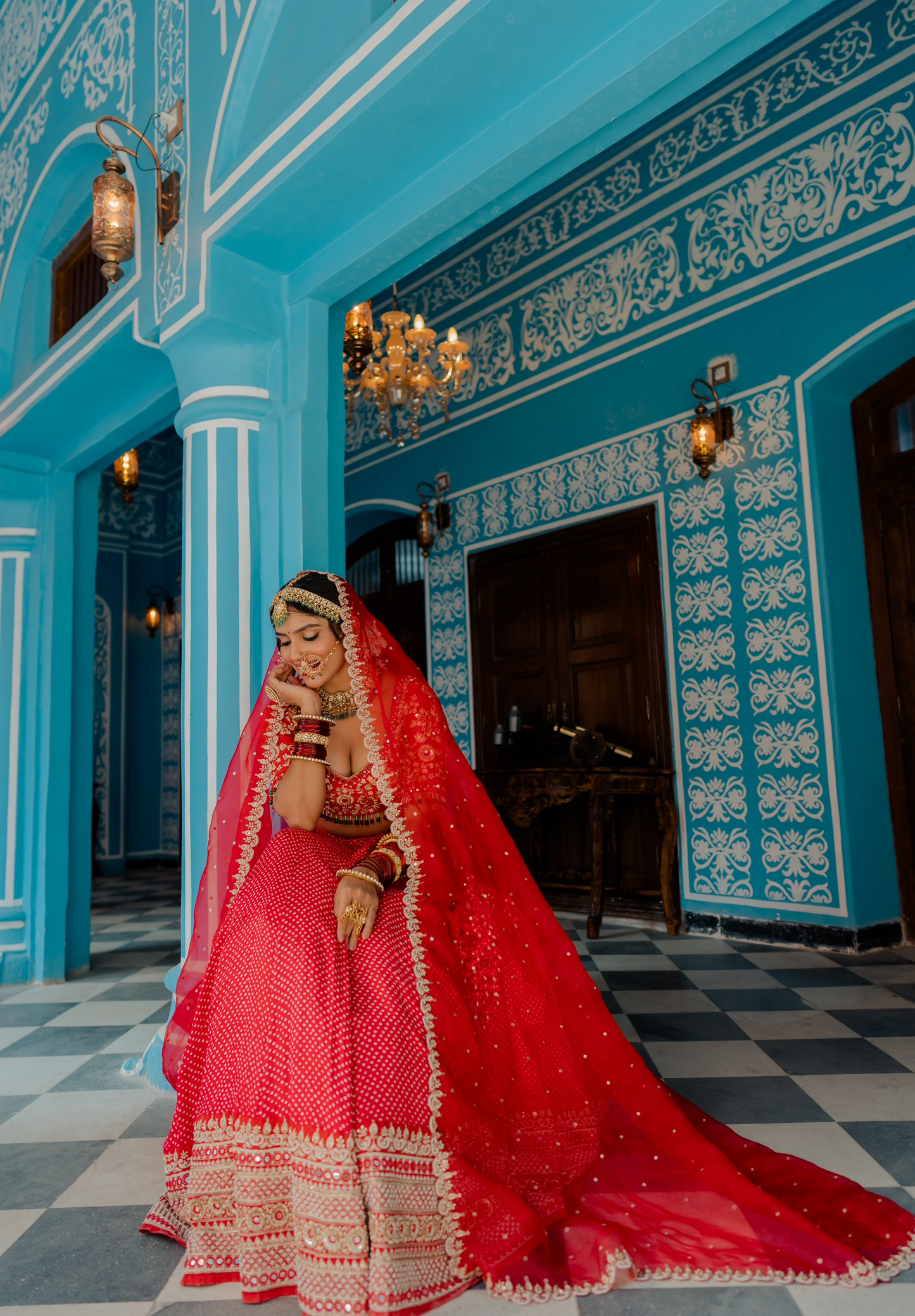 Lali lehenga set - Anjanase