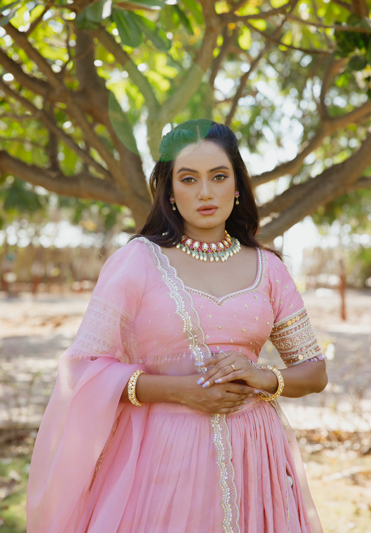 Navratri Blush Blouse