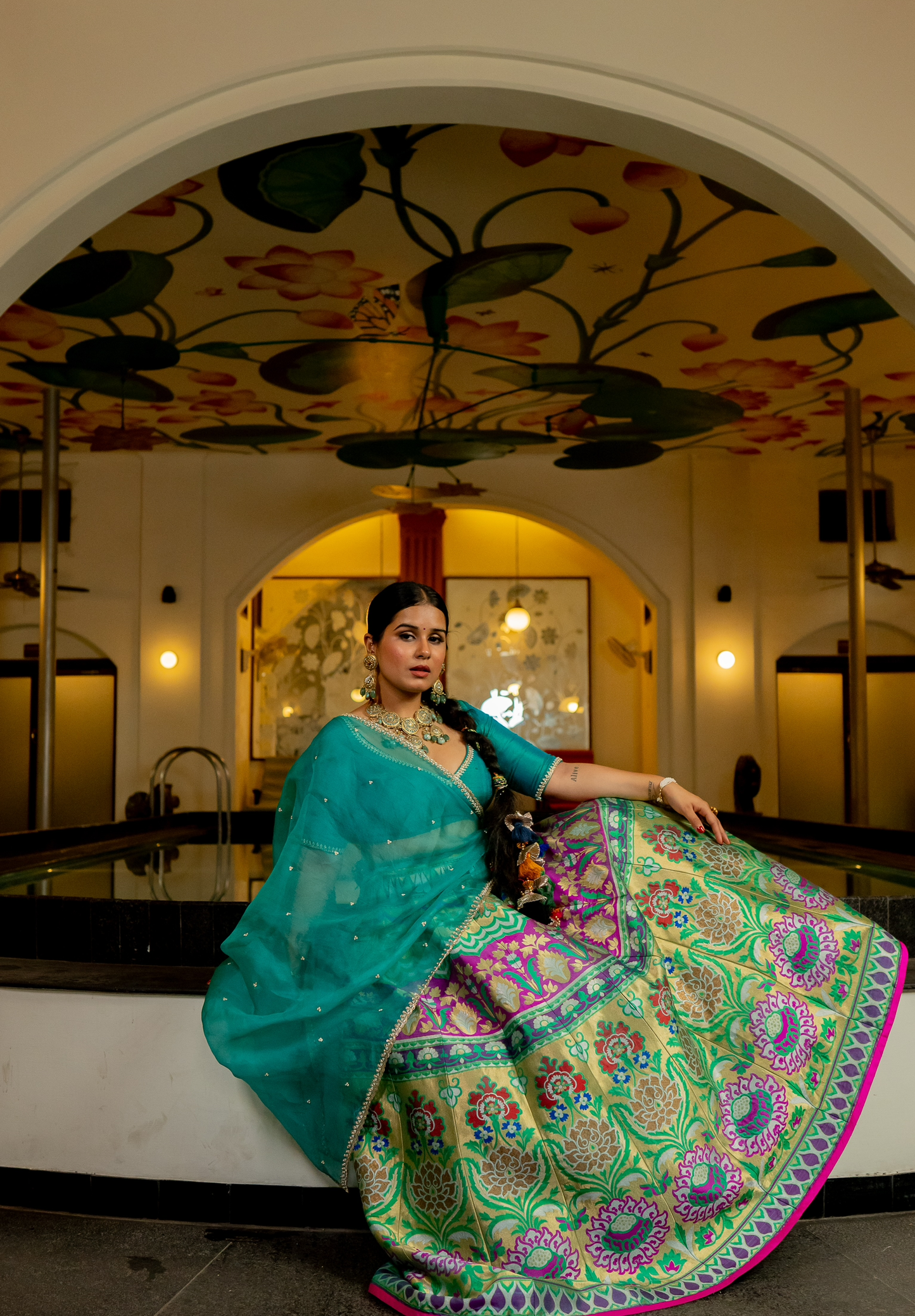 Maharani Firozi Dupatta