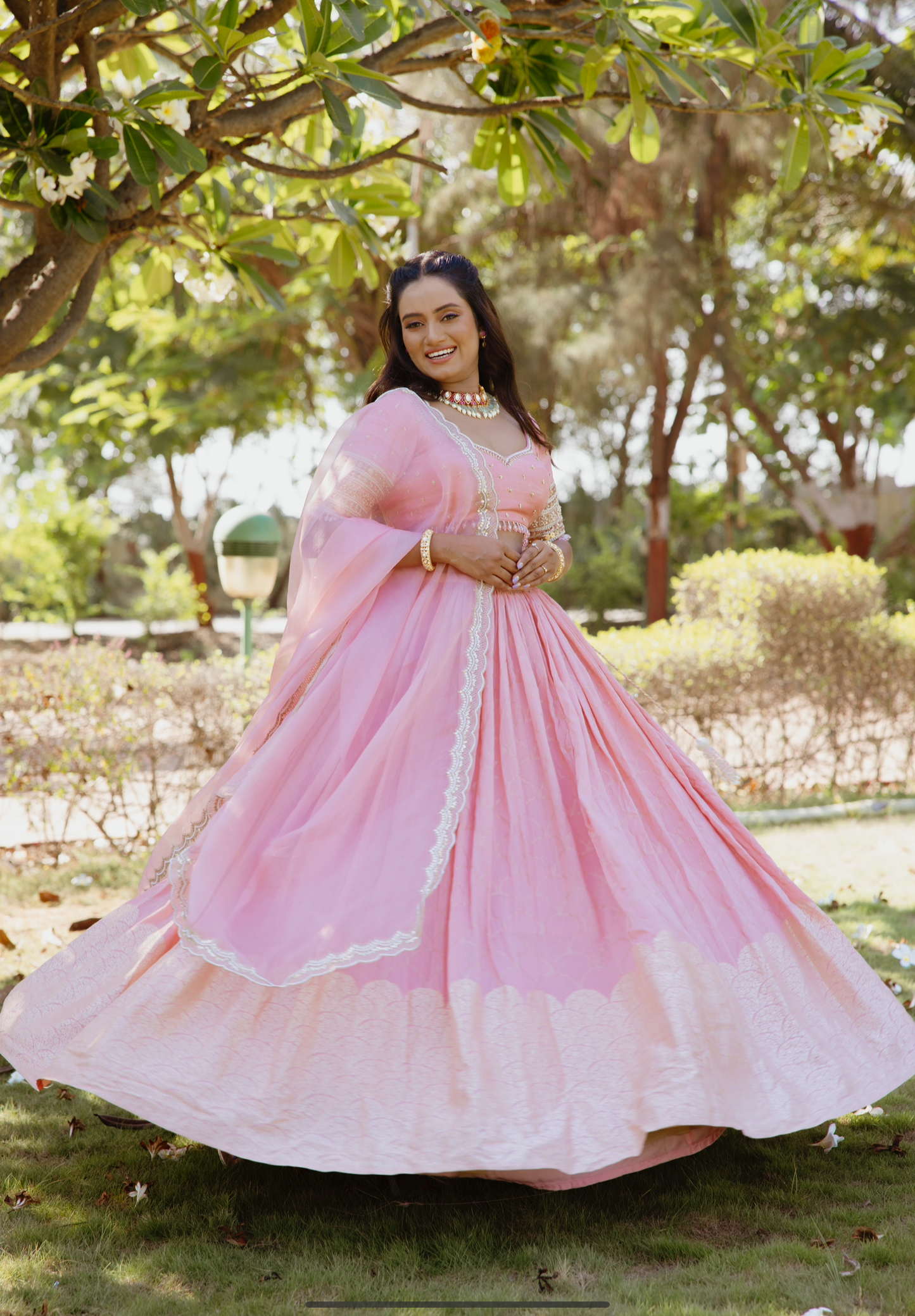 Navratri Blush Dupatta