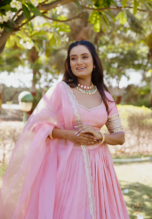 Navratri Blush Dupatta