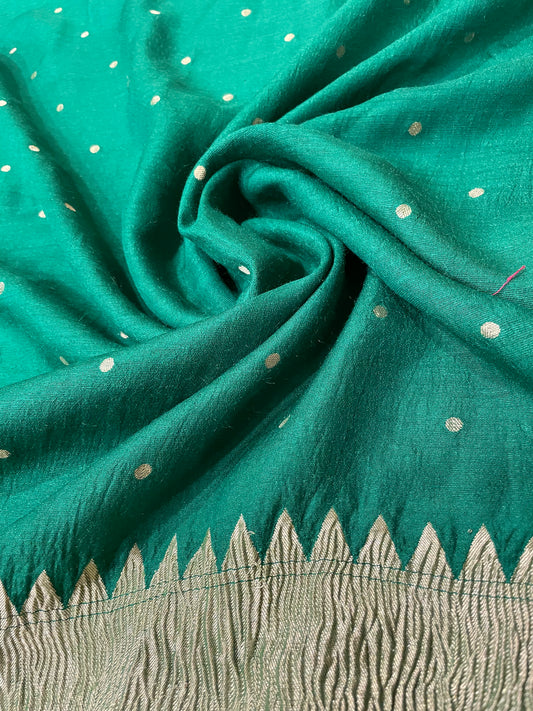 Green Muga Dupatta