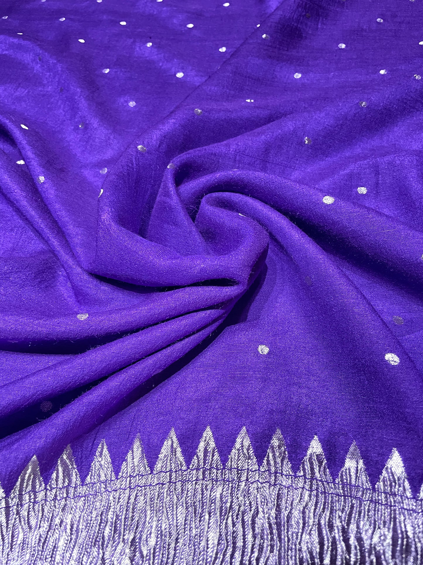 Purple munga dupatta