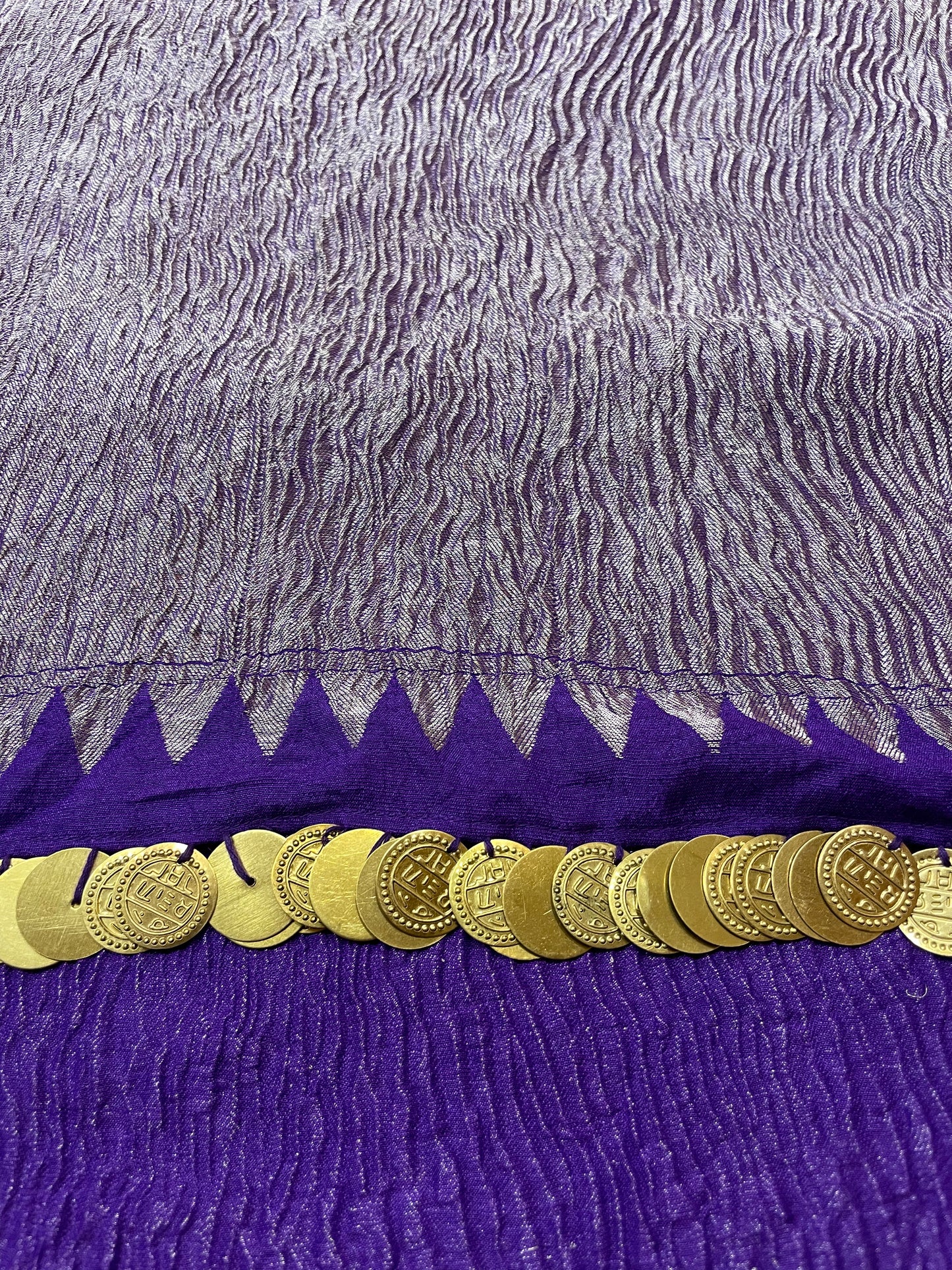 Purple munga dupatta