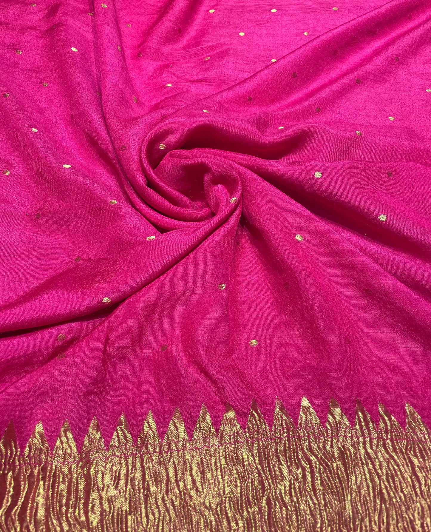 Pink Muga Dupatta