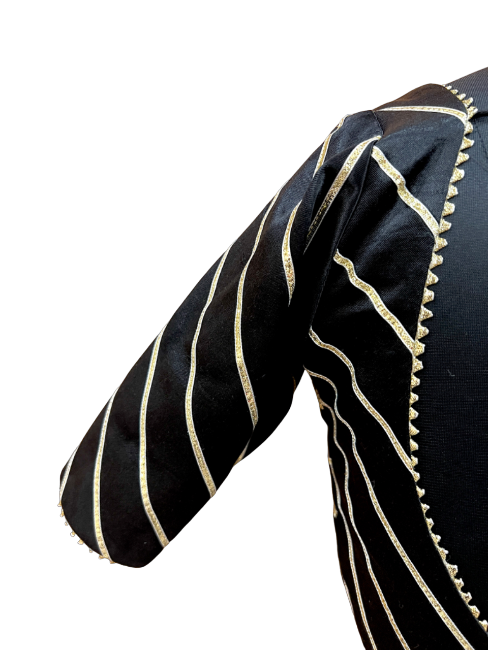 Black Katori Cut Blouse - Anjanase