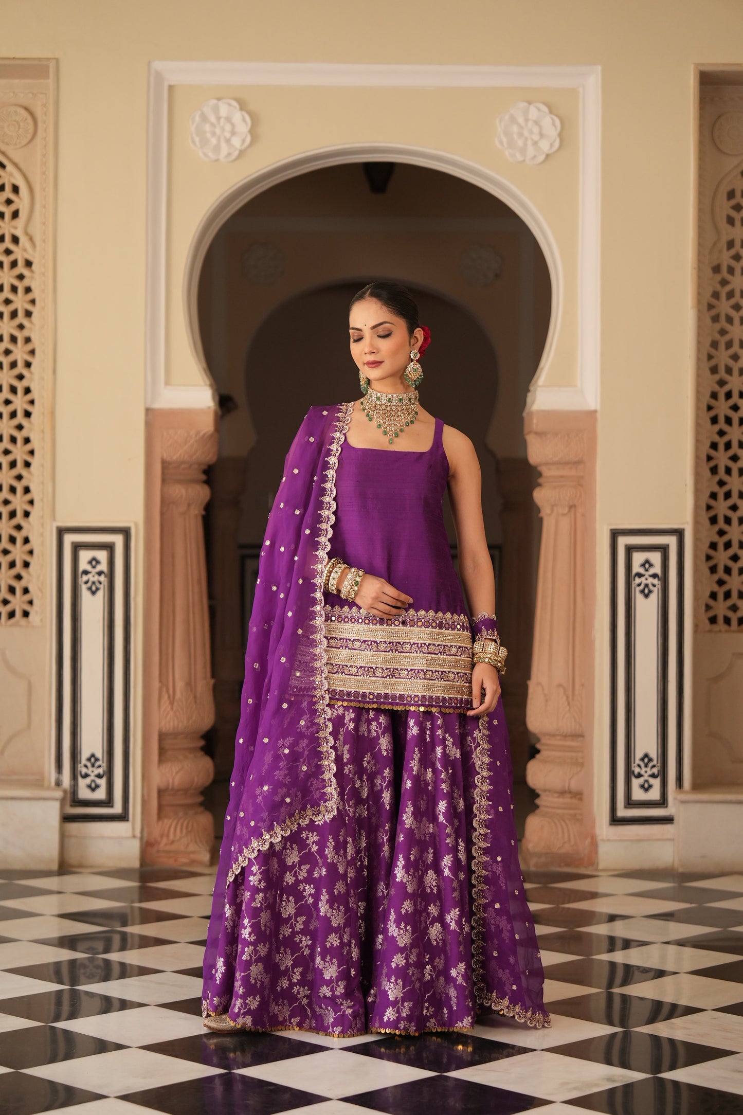 Vishwa Sharara Set