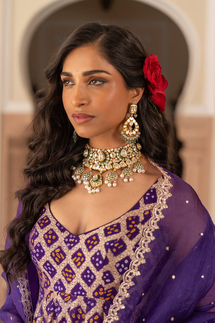 Medha Anarkali Set