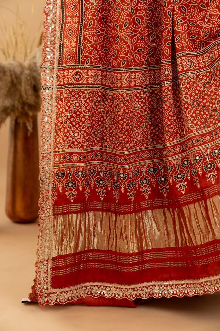 Beige Anarkali Set - Anjanase