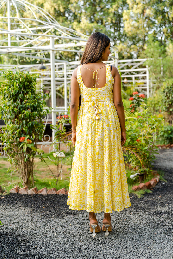 Lemon Zest Summer Dress - Anjanase