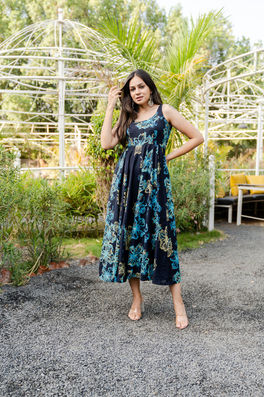 Night Blossom Summer Dress - Anjanase