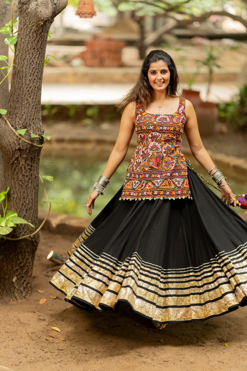 Black Gradation Skirt