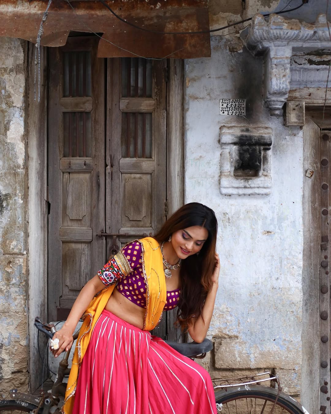 Devanshi Pink Cotton Lehenga Set